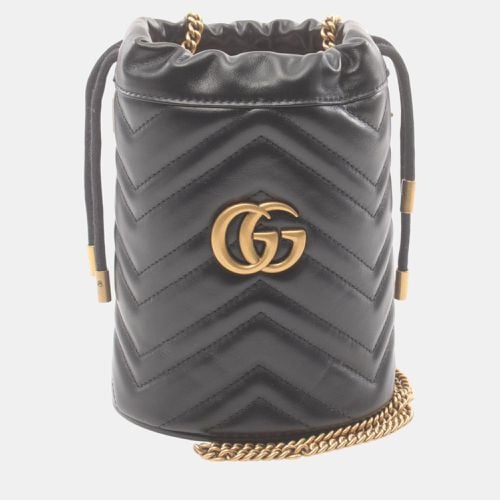 Leather GG Marmont Bucket Bag - Gucci - Modalova