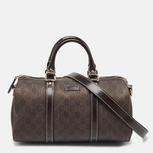 Dark GG Supreme Canvas and Patent Leather Joy Boston Bag - Gucci - Modalova