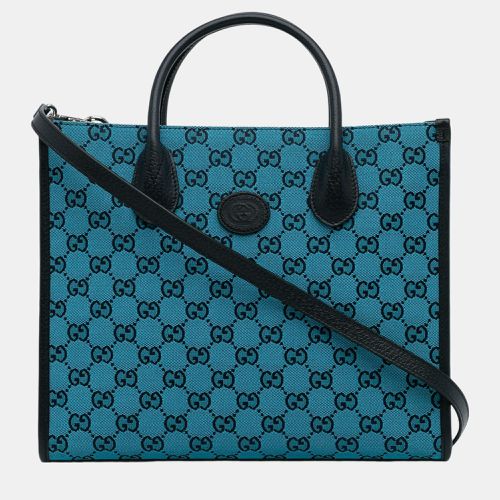 Gucci Blue/Black GG Canvas Satchel - Gucci - Modalova