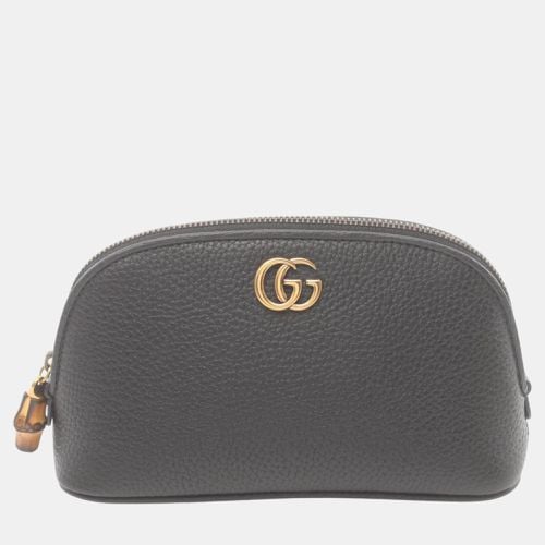 Leather Double G Pouch Bag - Gucci - Modalova