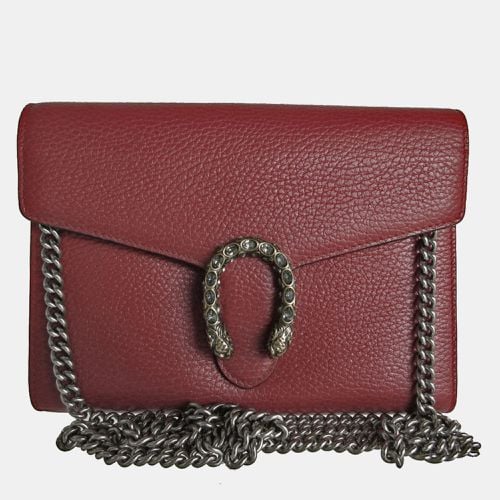 Leather Metal Dark Dionysus Shoulder Bag - Gucci - Modalova