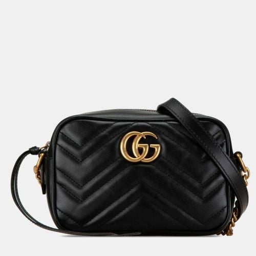 Leather GG Marmont Quilted Shoulder Bag - Gucci - Modalova