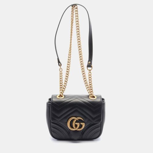 Leather GG Marmont Quilted Shoulder Bag - Gucci - Modalova