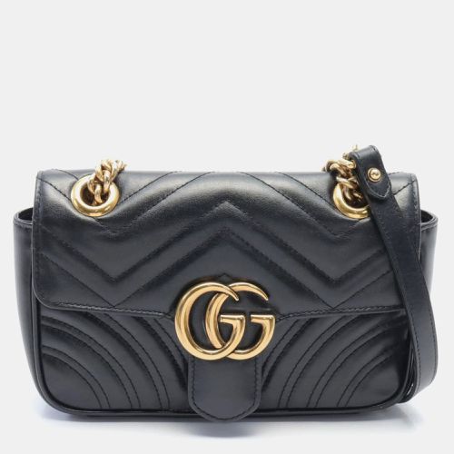 Leather GG Marmont Shoulder Bag - Gucci - Modalova