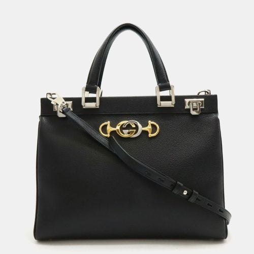 Leather Zumi Medium Handbag - Gucci - Modalova