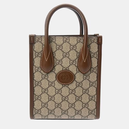 Interlocking Tote GG Supreme Canvas Handbag - Gucci - Modalova