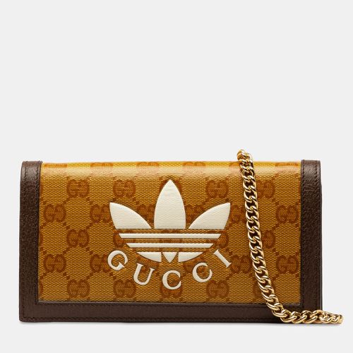 Coated Canvas x Adidas GG Supreme Wallet on Chain - Gucci - Modalova