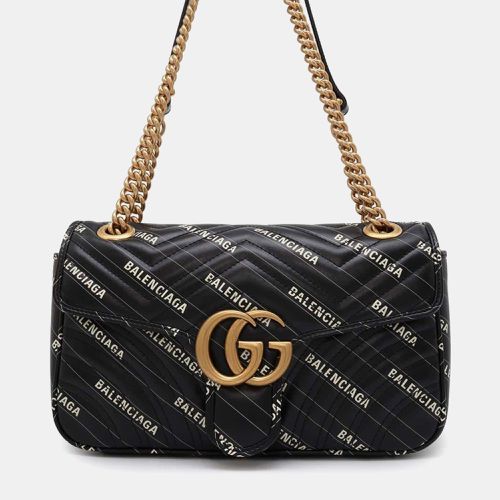 Gucci Black Gg Marmont Shoulder Bag - Gucci - Modalova