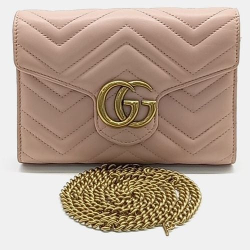 Leather Marmont Matrace Crossbody Bag - Gucci - Modalova