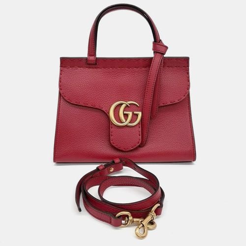 Leather GG Marmont mini tote bag - Gucci - Modalova