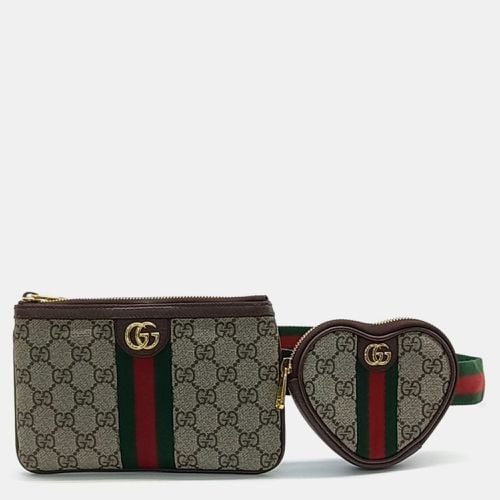 Coated Canvas Ophidia Heart Utility Belt Bag - Gucci - Modalova