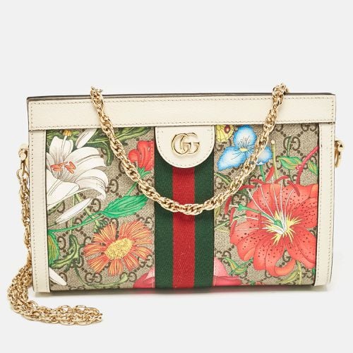 Flora GG Supreme Canvas Small Ophidia Shoulder Bag - Gucci - Modalova