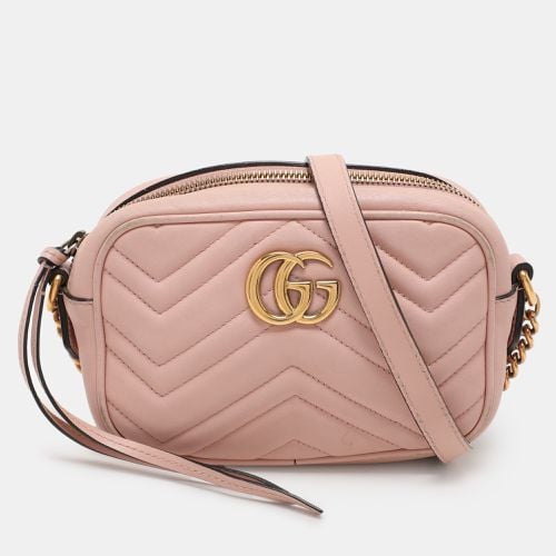 Matelassé Leather Mini GG Marmont Crossbody Bag - Gucci - Modalova