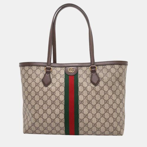 Brown Gg Supremecanvas/Leather Ophidia Tote Bag - Gucci - Modalova