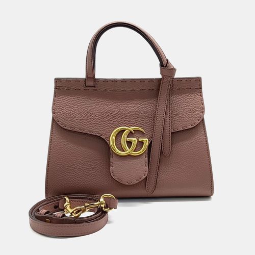 Leather GG Marmont mini tote bag - Gucci - Modalova