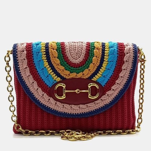 Cotton Horsebit Chain Shoulder Bag - Gucci - Modalova