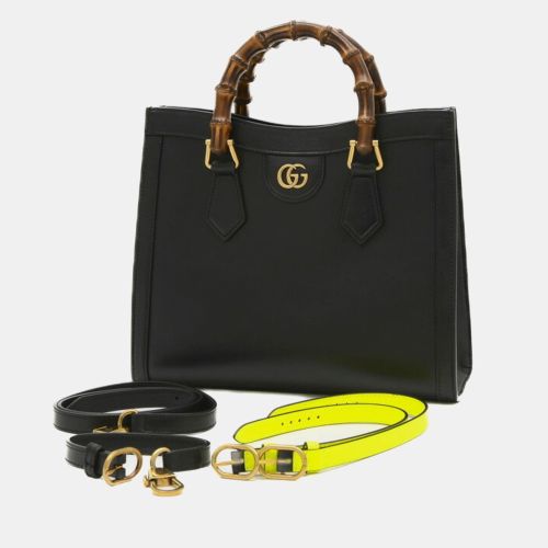 Leather Diana Small Bamboo Bag - Gucci - Modalova