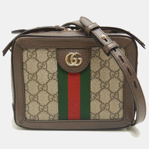 Brown Canvas Ophidia GG Supreme Shoulder Bag - Gucci - Modalova