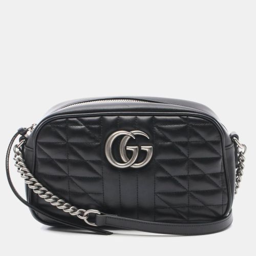 Leather GG Marmont Camera Shoulder Bag - Gucci - Modalova