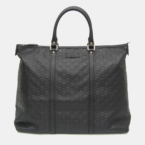 Leather Microssima Large Tote Bag - Gucci - Modalova