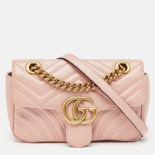 Matelasse Leather Mini GG Marmont Shoulder Bag - Gucci - Modalova