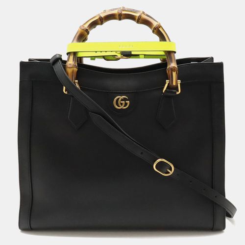 Leather Medium Bamboo Diana Tote Bag - Gucci - Modalova