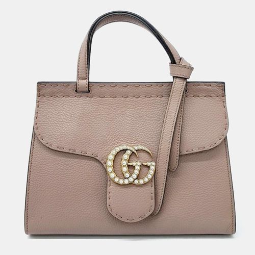 Leather GG Marmont mini shoulder bag - Gucci - Modalova