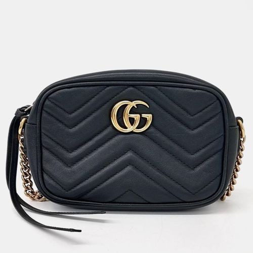 Leather GG Marmont Camera Shoulder Bag - Gucci - Modalova