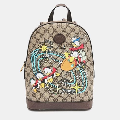 X Disney GG Supreme Monogram Donald Duck Small Interlocking G Dome Backpack - Gucci - Modalova