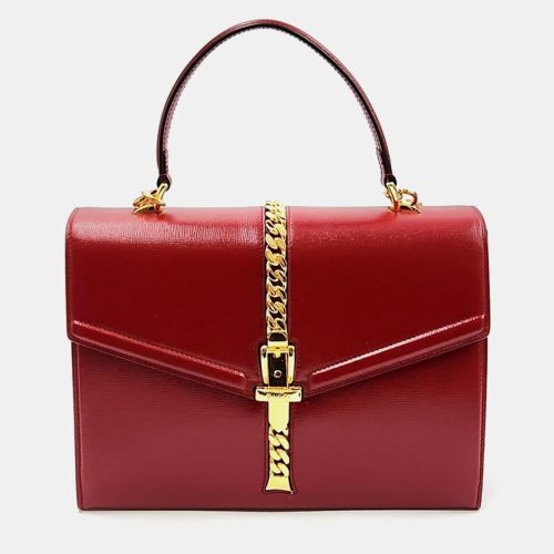 Leather Sylvie 1969 Top Handle Bag - Gucci - Modalova