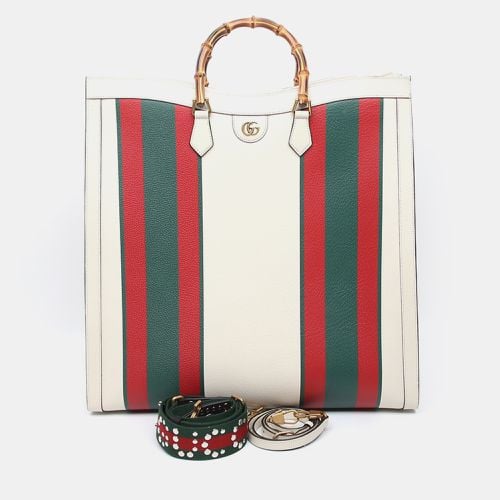 Gucci White Diana Maxi Tote Bag - Gucci - Modalova