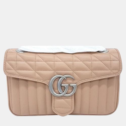 Leather Small Marmont Matelasse Shoulder Bag - Gucci - Modalova