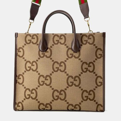 Brown Jumbo GG Canvas Tote Bag - Gucci - Modalova