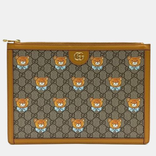 X KAI Printed GG Coated Canvas Pouch - Gucci - Modalova