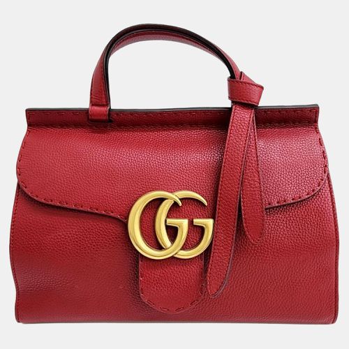 Leather GG Marmont Tote Bag - Gucci - Modalova