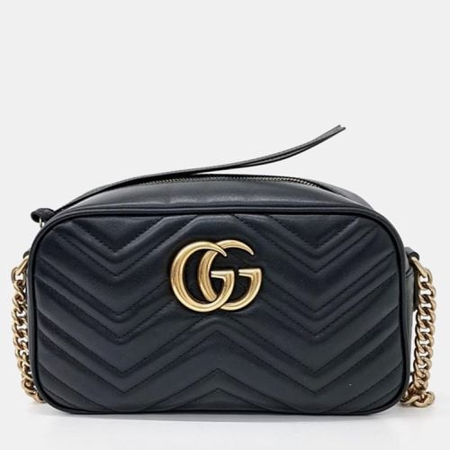 Calfskin Matelasse Small GG Marmont Chain Shoulder Bag - Gucci - Modalova