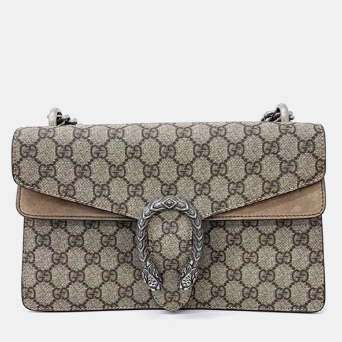 GG Supreme Canvas and Suede Small Dionysus Shoulder Bag - Gucci - Modalova