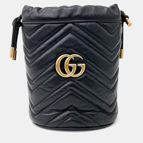 Calfskin Matelasse Mini GG Marmont Bucket Bag - Gucci - Modalova