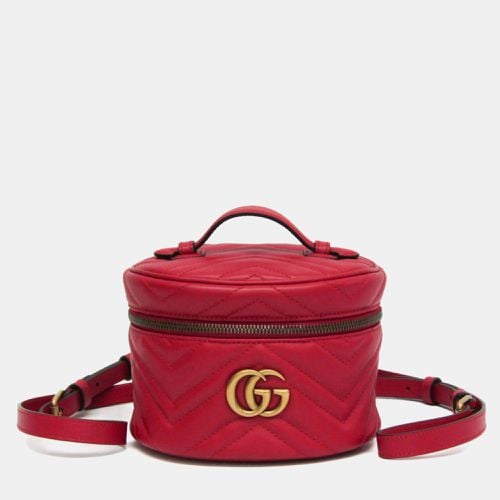 Leather Mini GG Marmont Matelasse Backpack - Gucci - Modalova