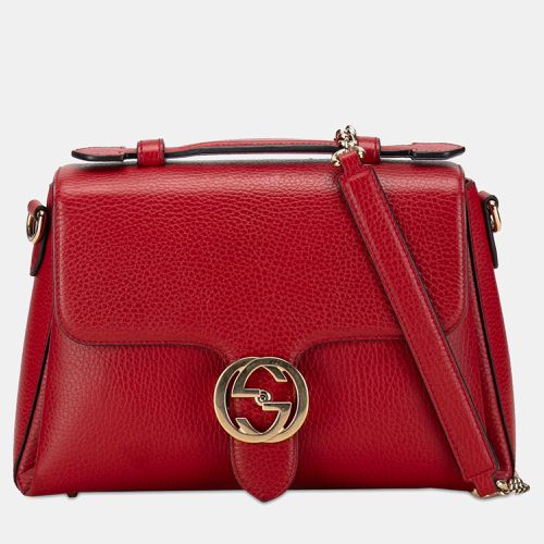 Small Dollar Calf Interlocking G Satchel - Gucci - Modalova