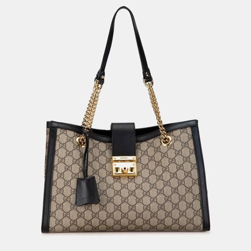 GG Supreme Canvas Medium Padlock Tote Bag - Gucci - Modalova