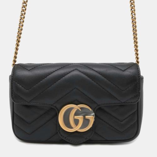 Leather Super Mini GG Marmont Shoulder Bag - Gucci - Modalova