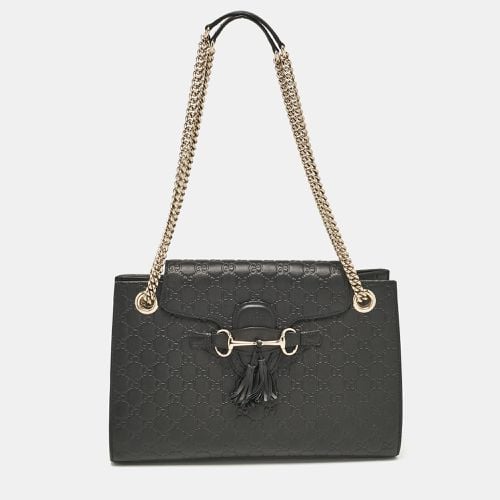 Ssima Leather Large Emily Shoulder Bag - Gucci - Modalova