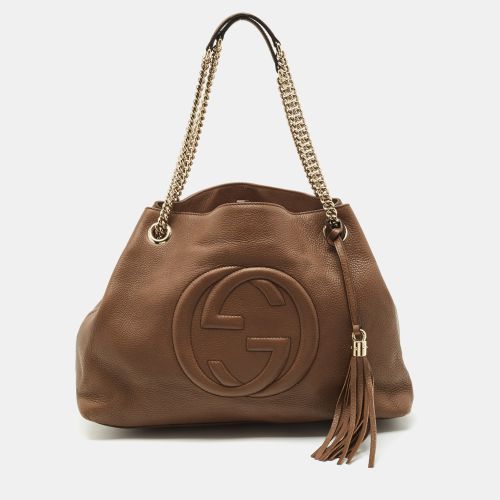 Leather Medium Soho Chain Shoulder Bag - Gucci - Modalova