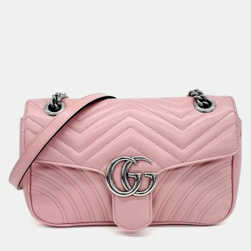 Leather Marmont Matrasse Shoulder Bag - Gucci - Modalova