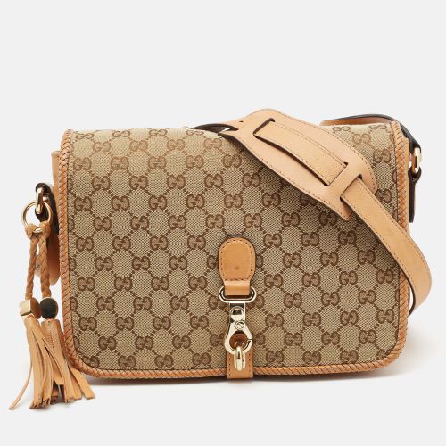 GG Canvas and Leather Medium Marrakech Shoulder Bag - Gucci - Modalova