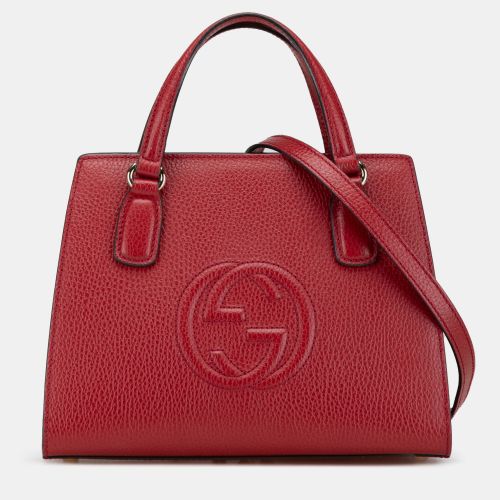 Medium Dollar Calf Soho Top Handle Convertible Tote - Gucci - Modalova