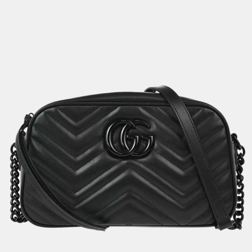 Leather GG Marmont Shoulder Bag - Gucci - Modalova