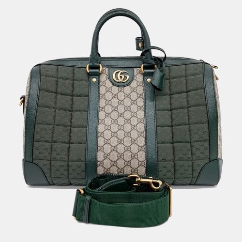 Canvas and Leather Savoy Small Duffel Bag - Gucci - Modalova