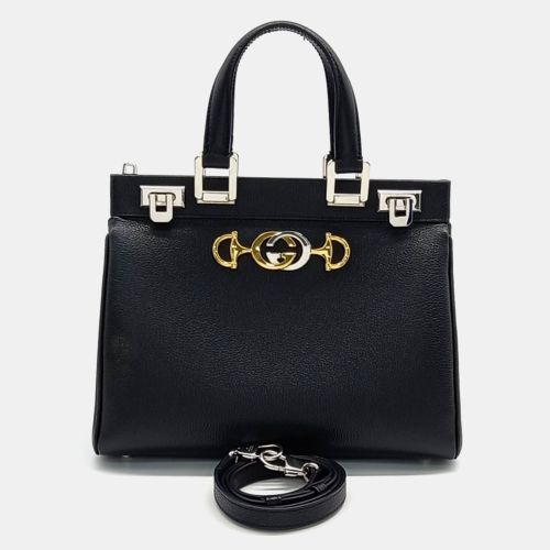 Leather Zumi Small Top Handle Bag - Gucci - Modalova